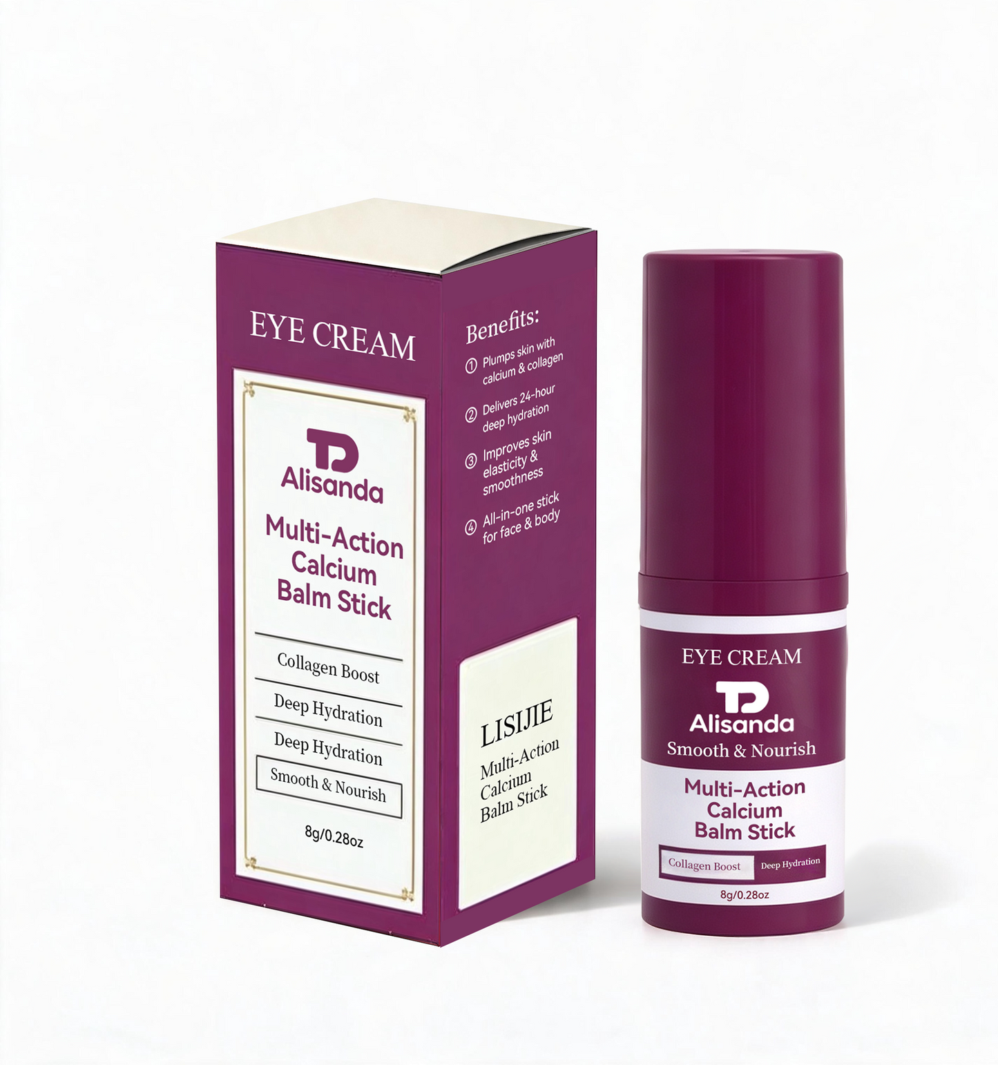 Allsanda Calcium Volume Eye Cream - Gentle Hydrating & Firming Under-Eye Care