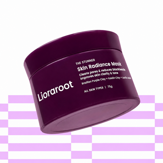 Lioraroot Purple Clay Radiance Mask – Pore-Refining & Brightening Face Mask, 75g