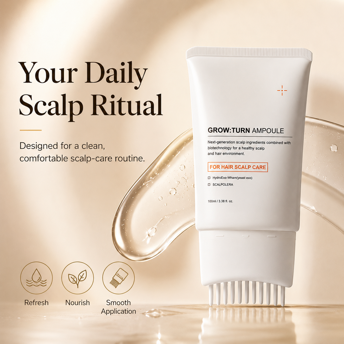 Scalp Care Serum Applicator | Lightweight Daily Scalp Nourishing Treatment for Healthy-Looking Hair