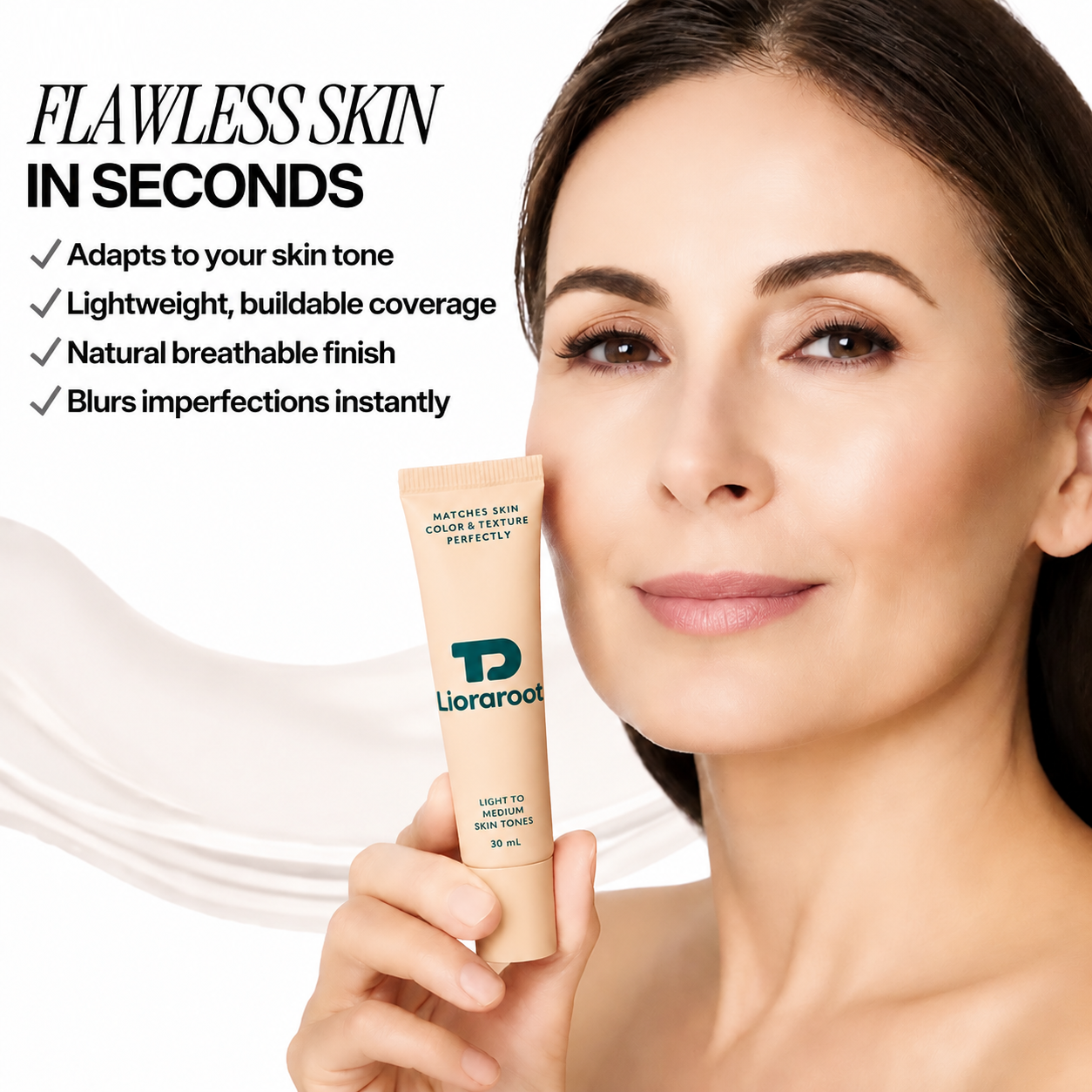 Lioraroot Foundation | Perfect Match, Buildable Coverage for Every Skin Tone