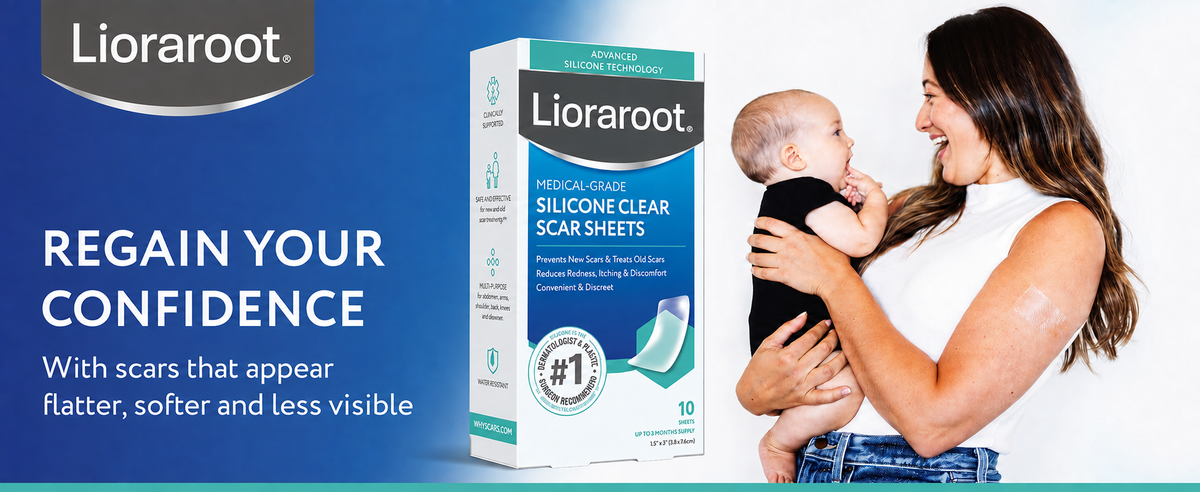 Lioraroot Silicone Clear Scar Sheets – 10 Pack