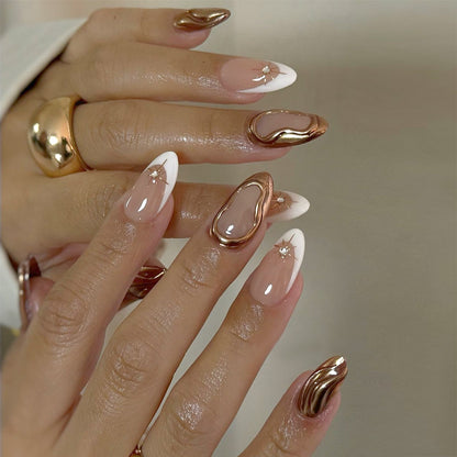 DIY Press-On Nails | 24pcs Natural Look, 2-Minute Manicure