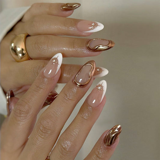 DIY Press-On Nails | 24pcs Natural Look, 2-Minute Manicure