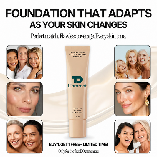Lioraroot Foundation | Perfect Match, Buildable Coverage for Every Skin Tone